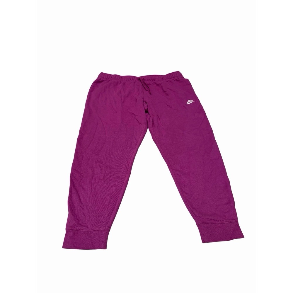 Nike Women's Standard Fit Mid Rice Fleece Pants Purple Size 2Xl NWT